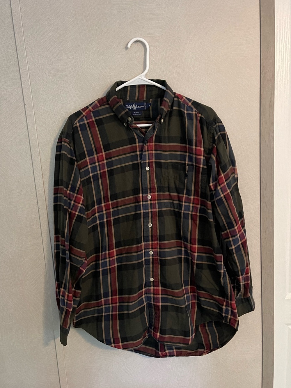 Vintage Ralph Lauren Blaire Plaid Button Down Shirt Women’s Size M